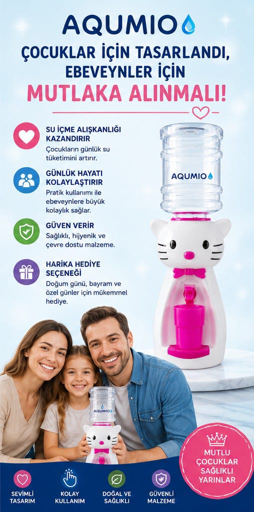 AQUMIO® 💧Çocuk Mini Su Sebili 2.5L