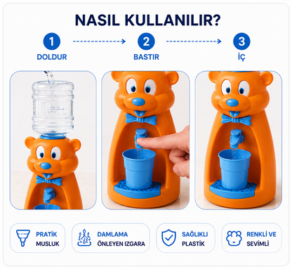 AQUMIO® 💧Çocuk Mini Su Sebili 2.5L