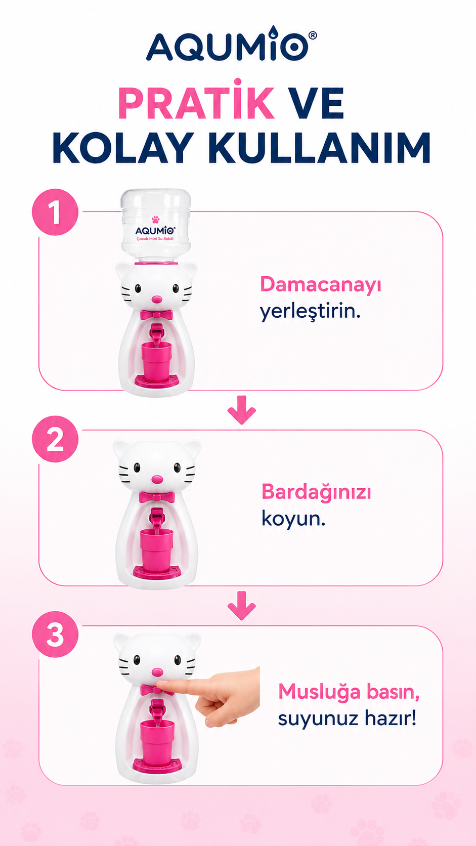 AQUMIO® 💧Çocuk Mini Su Sebili 2.5L